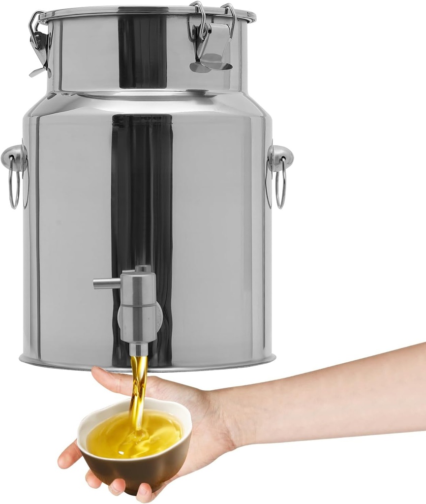 Stainless Steel Beverage Dispenser With Spigot, Drink Water Dispenser Dispenser For Party, 2.64-Gallon Drink Jug For Home Parties Lemonade Milk Wine Oil