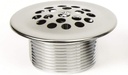 PF WaterWorks Bathtub/Bath Tub Drain Assembly with GridCover and Gasket - 11.5 TPI - Includes Matching Screw; Chrome; PF0925-CH-C
