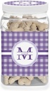YouCustomizeIt Personalized Gingham Print Dog Treat Jar