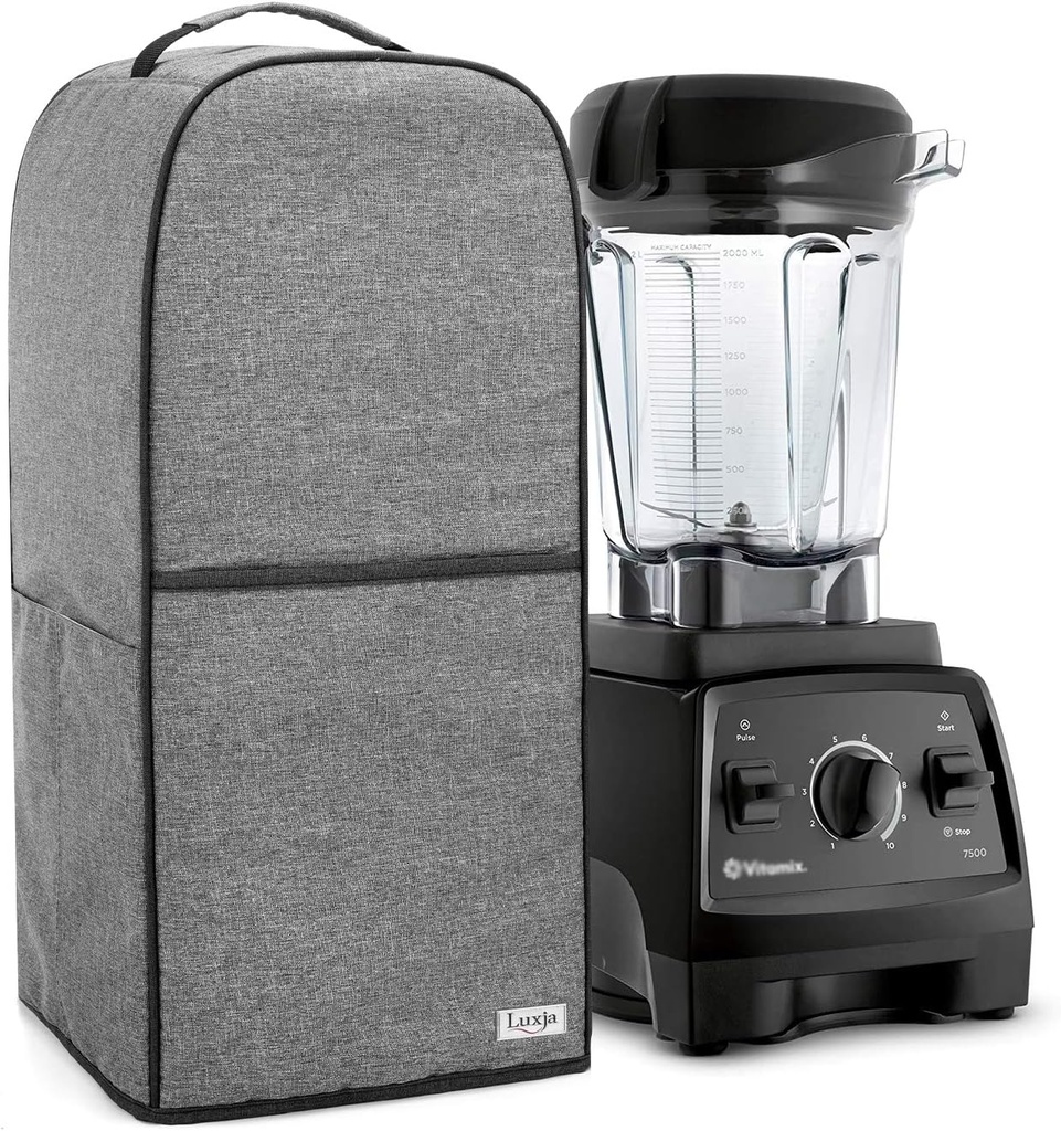 Luxja Blender Cover Compatible with Vitamix 64 oz. Low-Profile Blender, Gray