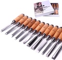 ATOPLEE 12pcs Wood Carving Chisel Set for Woodworking, Professional Wood Gouge Tools with Box and Roll Up Bags for Carpenter Craftsman Gift in Most Carving Project