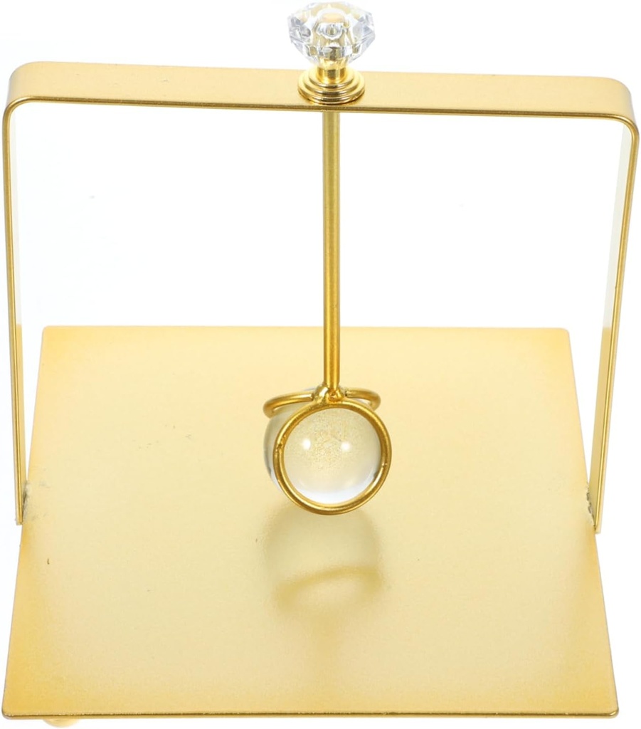 PRETYZOOM European Style Napkin Holder Stand Napkin Organizer for Kitchen Dining Room Bar Cafe Party Table Decor with Stable Non Tip Design Smooth Rounded Edges Gold Finish