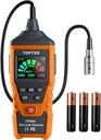 PT520A Natural Gas Detector, Gas Leak Detector with 17-Inch Gooseneck, Locating The Source Like Propane, Methane, and Butane for Home and RV (Includes Battery x3) - Orange