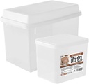2pcs Bread Storage Container Bread Boxes Lid Double Storage Airtight Box Bin for Refrigerator