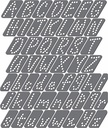 Philips LED Font-Script 1.25 Inch Magnetic Rhinestone Template, Black