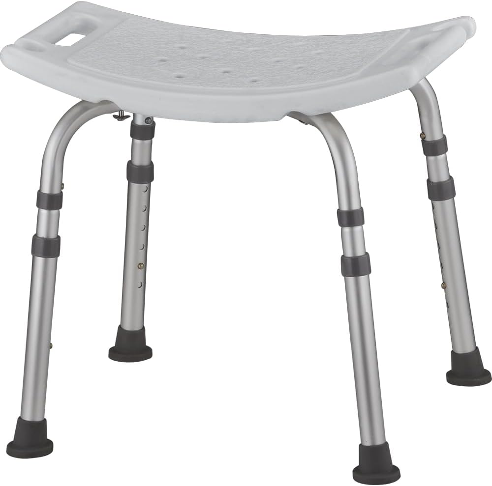 NOVA Medical Products Shower & Bath Chair, Quick & Easy Tools Free Assembly, Lightweight & Seat Height Adjustable