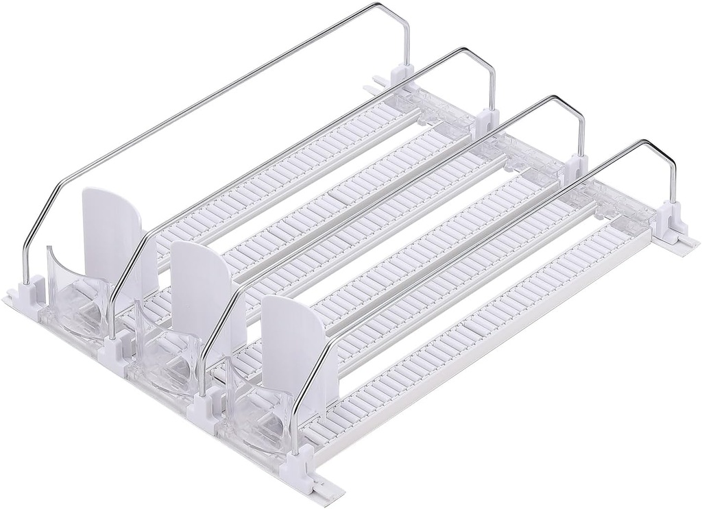 Refrigerator Beverage Storage Box Automatic Beverage Pusher Soda Can Dispenser Refrigerator Storage Box Automatic Pusher Glide Drink Organizer for Kitchen(#1)