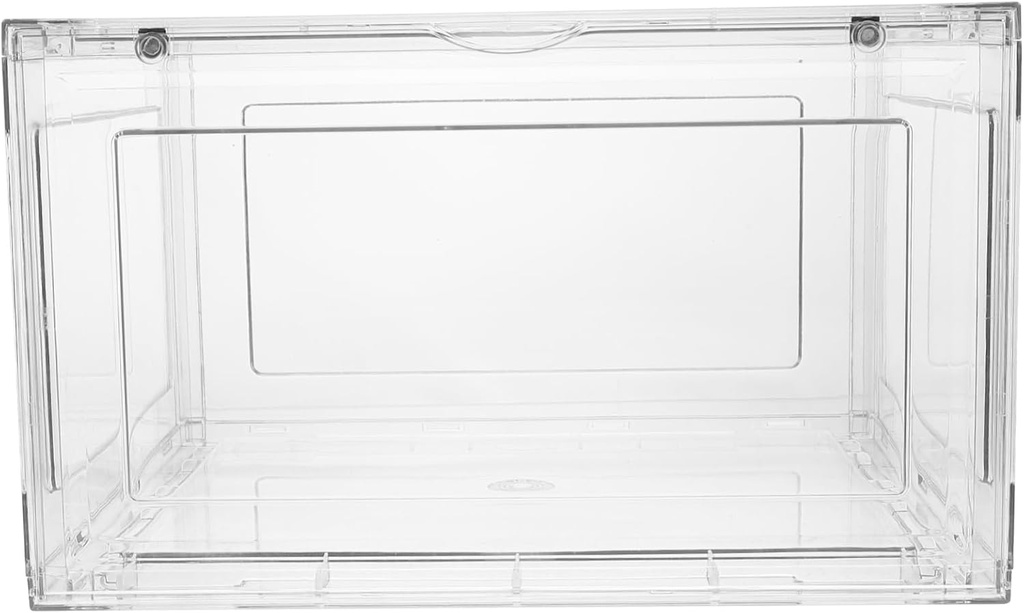 PRETYZOOM Large Capacity Bread Box Versatile Kitchen Storage Container for Homemade Bread Snacks and Fruits Pet Material for -term Use for Home and Bakery Display