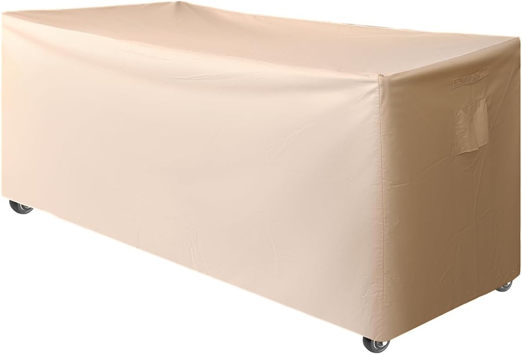 Outdoor Loveseat Cover,Waterproof for Outdoor Couch Cover, Outdoor Sofa Covers, Patio Furniture Covers, Patio Furniture Set, 58" W x 35" D x 35" H Beige