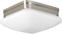 Progress Lighting 2-Light 9" Flush Mount, Appeal Collection, Indoor, P3549-09, Brushed Nickel