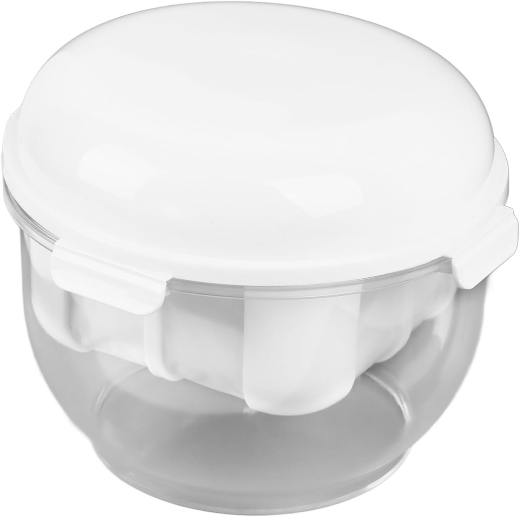 Greek Yogurt Strainer with Lid, 8.1x6.3in Yogurt Maker, Transparent Container Yogurt Filter with Ultra Fine Mesh for Home Kitchen