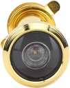 220 Degree Door Peephole, 2Pcs Security Door Peephole with Back Cover, Door Peephole for Home (Simple 14 Gold, Aperture 14-16, Door Thickness)