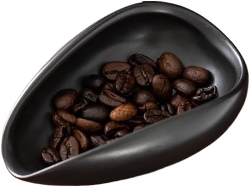 Coffee Beans Dosing Cup Trays Pottery Tea Separator Vessel Ceramic Measure Ware Espresso Bean Scoop Shovel Coffee Accessories ﻿(B)