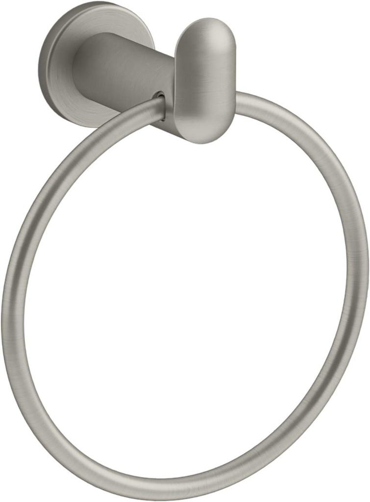 KOHLER Towel Ring by, Bathroom Towel Ring, Kumin Collection, Vibrant Brushed Nickel, K-97898-BN