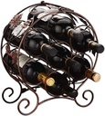 Counter Wall Mounted Glass Rack Tier Stackable Wine Rack for Bottles Perfect for Bar Wine Cellar Basement Cabinet Pantry Etc Hold 7 Bottl