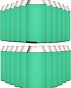 TahoeBay Slim Can Cooler Sleeves (25-Pack) Skinny Tall Cans 12 Oz Bulk Thin Seltzer Fit Sublimation Blanks for Vinyl Plain Blank Foam Beer Bottles Black White Assorted Solid Set (Emerald)