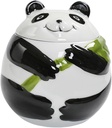 Cabilock Panda Shaped Ceramic Tea Jar Airtight Storage Container for Loose Tea Sealed Holder Cute Kitchen Decor for Home Festive Gifting