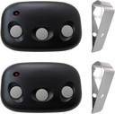 Quick-Repl. 2Pack Garage Door Opener Remote for Linear LDO33, LDO50, LSO50, LDCO800 and LCO75 Operators