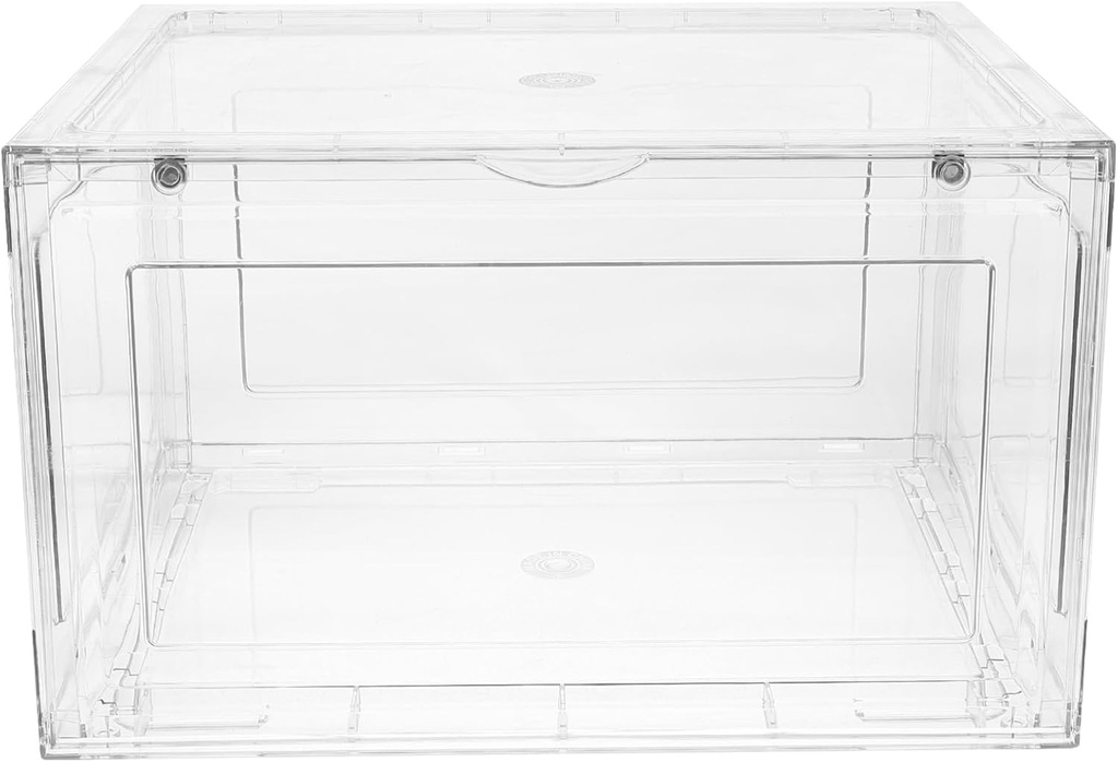 Large Capacity Transparent Bread Box Container for Kitchen Countertop Sturdy Bread Storage Box to Organize and Display Lightweight Pet Material Space-saving Design