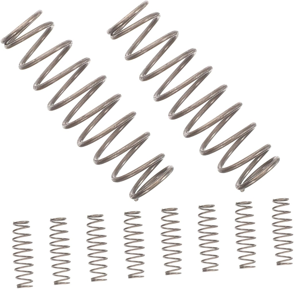 Toyvian 10pcs Stainless Steel Replacement Springs for Pruners Precision Shears Parts Heavy Duty Spring Components for Tree Lopper Maintenance and Gardening Tools