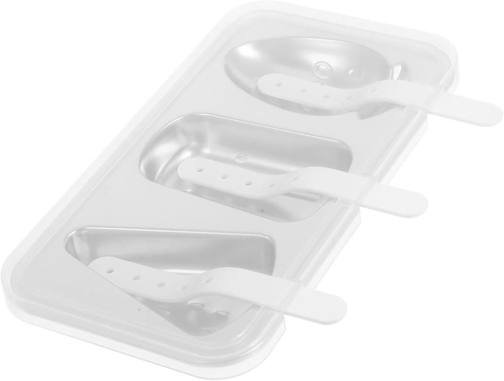 Stainless Steel Popsicle Mold with Lid and Sticks Multi-function DIY Ice Cream Tray for Household Convenient and Ice Pop Maker for Healthy Summer Treats and Family Fun