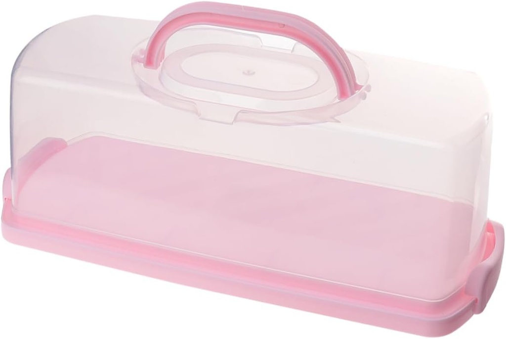 CHILDWEET Portable Bread Box with Lid Handheld Rectangular Loaf Container for Storing and Carrying Bread Toast and Snacks Material Lightweight Stylish Design