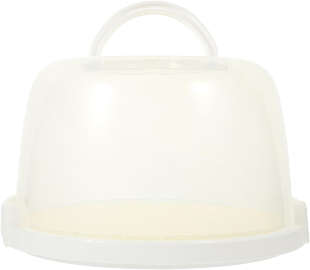 Transparent Cake Carrier Reusable Handheld Cake Container for Easy Outdoor Transport for Parties and Events Includes Protective Insert