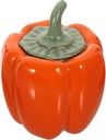 Pumpkin Shape Ceramic Tea Container Sealed Candy Holder Decorative Cookie Jar Elegant Retro Design for Home for Friends