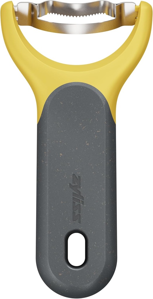 Zyliss Corn Stripper – Extra Sharp Corn on the Cob Stripper Tool & Kernel Remover with Stainless Steel Serrated Blade – Ergonomic Handle – Dishwasher Safe – Yellow/Black