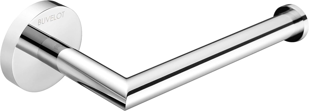 Toilet Paper Holder,Contemporary Toilet Roll Holder for Bathroom Wall Mounted,Chrome,Brass,077030-CR Leo Series