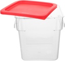 Luxshiny Food-Grade Airtight Storage Bucket Lid for Rice Cereal and Grains Square Kitchen Container for Home and Commercial Use 5.5L Capacity