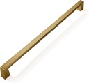 khtumeware 1 Pack Appliance Pull 18 Inch Champagne Bronze Cabinet Pulls Champagne Brass Cabinet Pulls - Gold Drawer Handles Modern Dresser Drawer Hardware Zinc Alloy Pulls for Kitchen