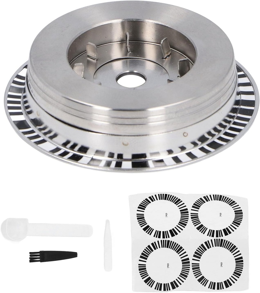 Reusable Coffee Capsule Adapter for Coffee Machines, Stainless Steel Coffee Capsule Converter with Spoon & Brush, Coffee Pod Adapter with 4 Stickers Coffee Machine Accessory