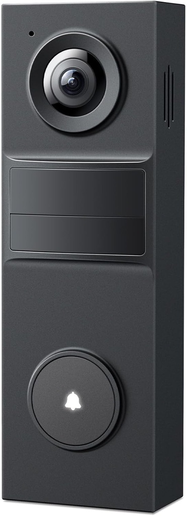 Tapo Smart Video Wireless Doorbell Camera - 2K, 160° Ultra-Wide View, Up to 180 Days Battery, Alexa, Google Assistant Compatible, Free AI Person Detection, IP54, SD/Cloud Storage, D205