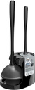 MR.SIGA Toilet Plunger and Bowl Brush Combo for Bathroom Cleaning, Black, 1 Set