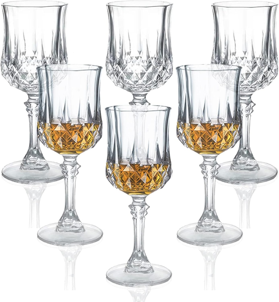 Cordial Glasses,1.7oz/50ml,Shot Glasses Set of 6,shot glasses with stem/tequila shot glasses/Sherry glasses