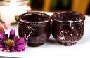 Radicaln Marble Shot Glasses 2" inches Black handmade Drinking Glasses Set of 2 For Bar accessories, Ideal Vodka, Whiskey and Tequila Glass For Home Bar