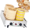 Food Steamer - Four-Hole Electric Steamed Buns Machine - Commercial Food Bread Buns Warmer 30-110℃ Temperature