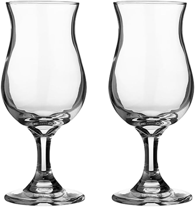 2Pcs Tulip Wine Glasses Stemmed Goblets for Party Banquet Home Use Clear Glass Elegant Drinkware