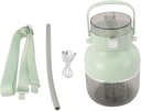 Smoothie Blender 500ml Personal Mixer USB 6.3x8.3inch with Carry Strap 70W for Small Ice Cubes Multifunctional, Green