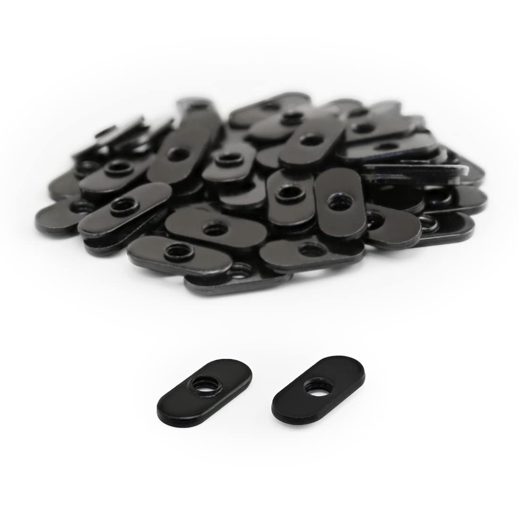 8020, 3382, 10 Series Steel 1/4-20 Centered Slide in Economy T-Nut Steel T-Slot Accessories for 80/20 Aluminum Extrusion Hardware Nuts (100 Pack)
