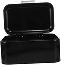 Metal Bread Box for Kitchen Countertop Bread Holder Food Container Lids
