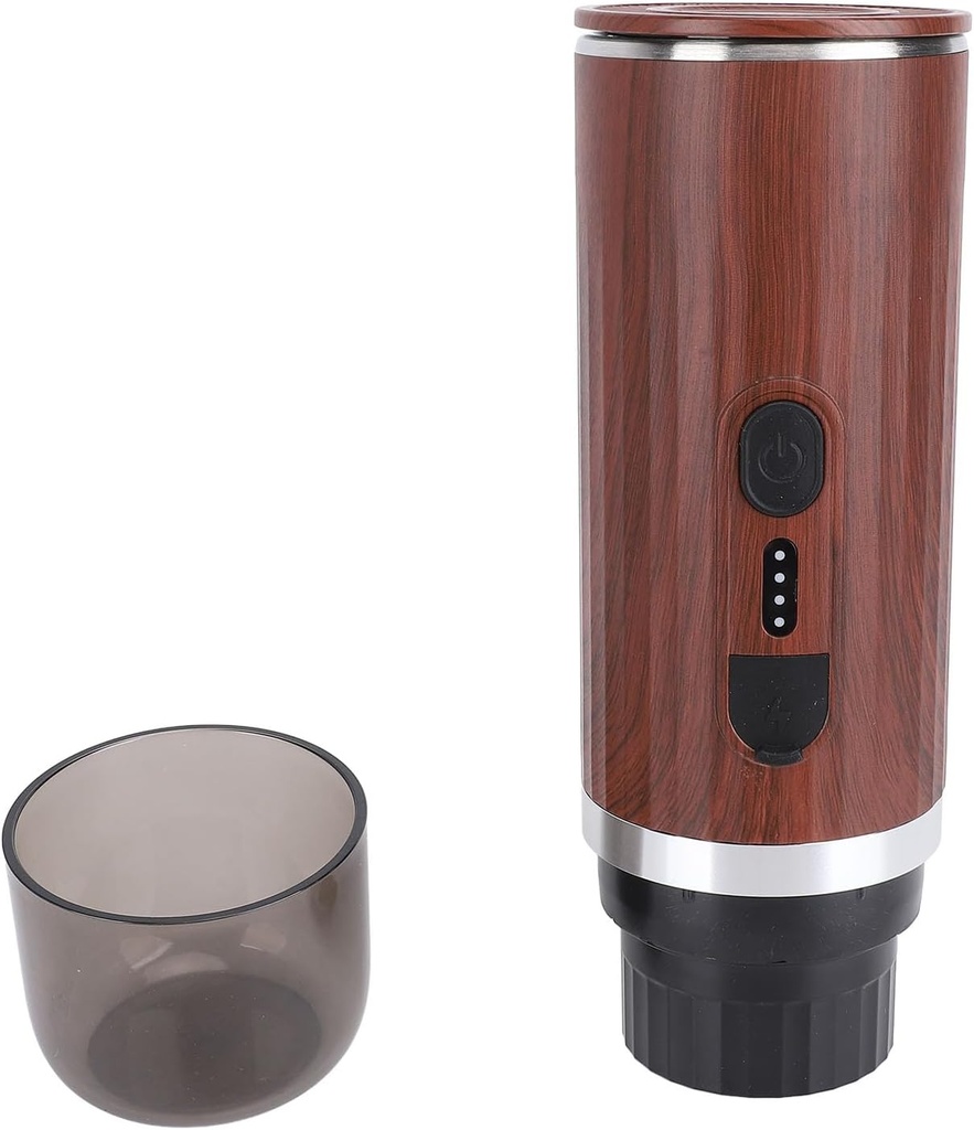 Espressos Maker with Fast Self Heating, 20bar Extraction Portable Travel Espressos Coffee Machine with Small Tea Cup for Car Camping RV Hiking, 7500mAh Rechargeable Cordless