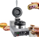 1200W Electric Burger Waffle Maker Machine,Ice Cream Burger Maker,Ice Cream Filling Waffle Maker,Hamburger Waffle Maker Sandwich Press,for Home Party Bread Donut Heating Machine,110V