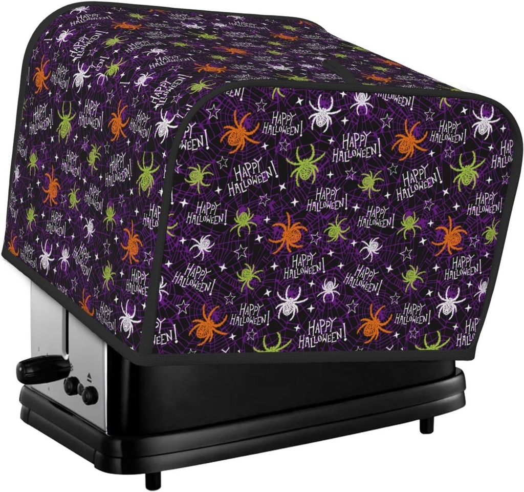 Oven Cover Kitchen Bread Machine Protector,4 Slice Toaster Cover For Home,Fingerprint Coaster Cover,Kitchen Small Appliance,Halloween