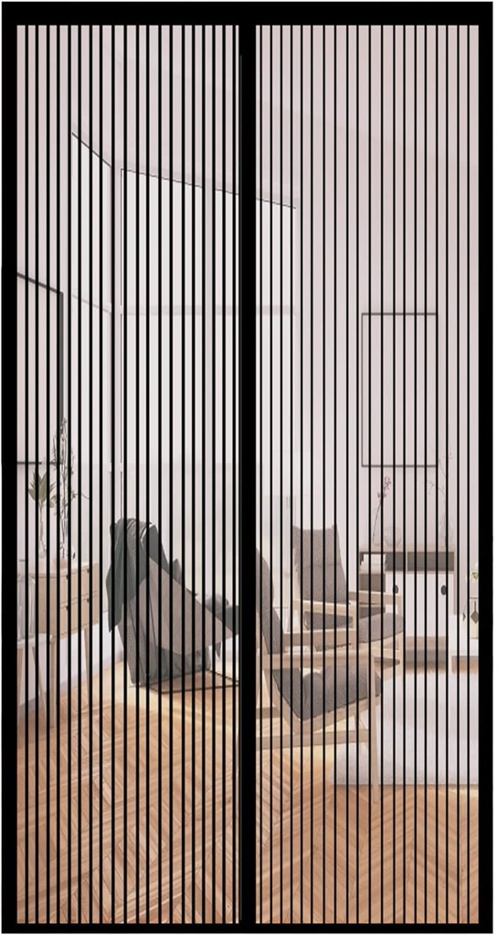 Magnetic Fly Screen Door, 180x250cm Mosquito Bug Protection Insect Net Door Automatically Closing, for Door Balcony Door Living Room Patio Door, Black