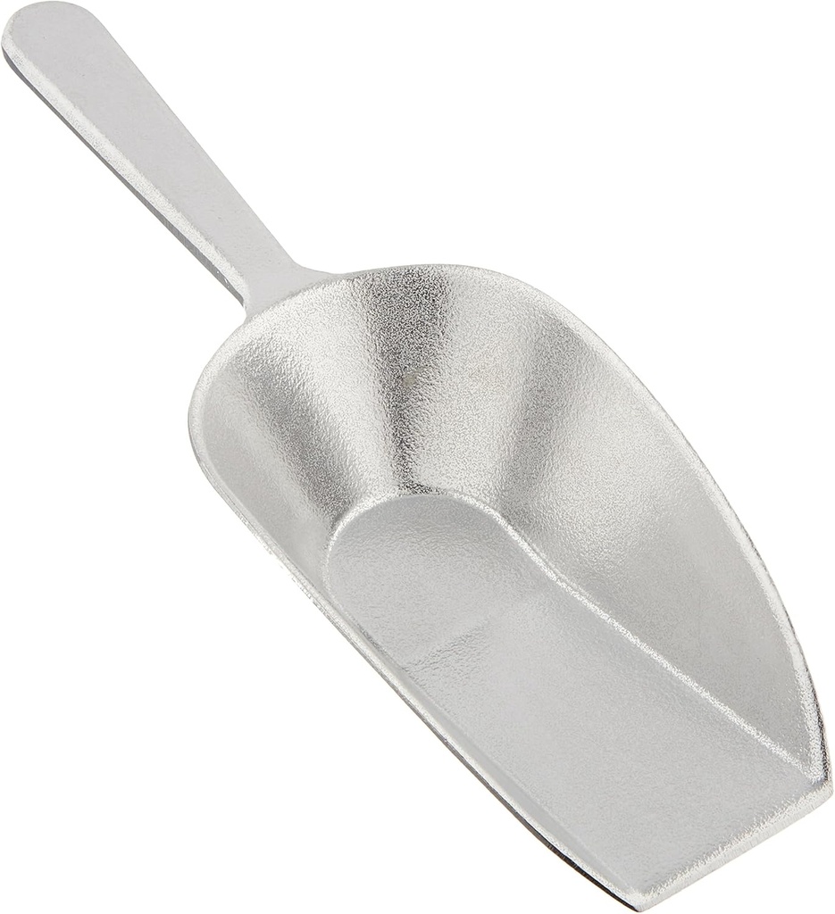 Winco Aluminum Utility Scoop with Flat Bottom, 7-Ounce