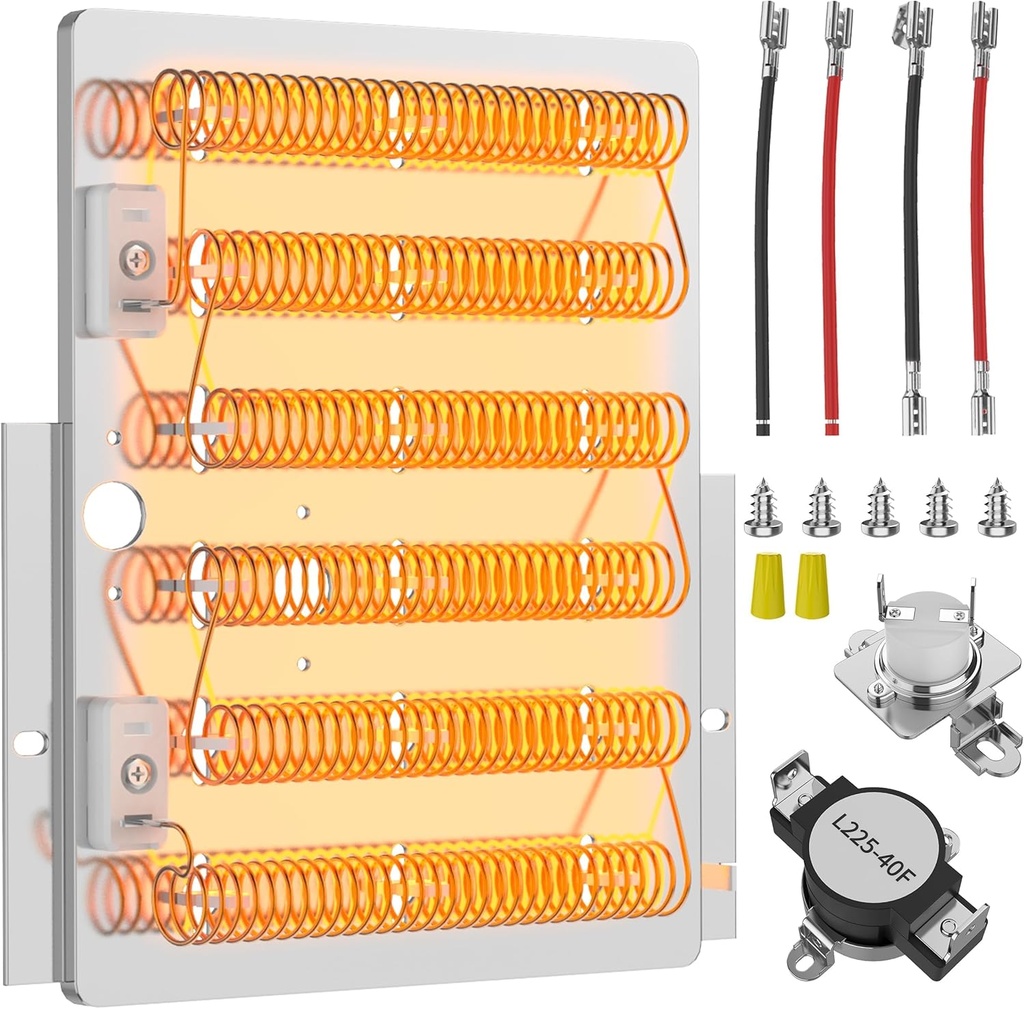 Upgraded Dryer Heating Element Kit OEM for Speed Queen Dryer Parts Replaces 503978 964p3 510329 61928 Heating Element, for Maytag Speed Queen Dryer Parts ADE3SRGS173TW01 ADE3LRGS171TW01
