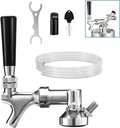 Mini Keg Dispenser Tap, Beer Keg Faucet For Mini Keg Growler, Beer Keg Spear Draft Beer Dispenser with 16" Beer Hose, Beer Keg Tap Dispenser Beverage Faucet for Home Brew Beer Keg Growler Accessories