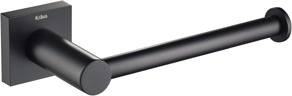 KRAUS Ventus Bathroom Toilet Paper Holder, Matte Black Finish, KEA-17729MB